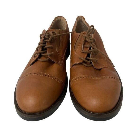 Naot Mens Bondos Oxford Shoes EU 42 US 9 Brown Leather Cap Toe Lace Up NWOB